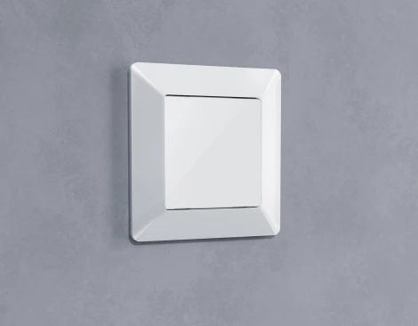 Лицевая панель Ambrella Volt ALFA (Белый глянец) заглушка для суппорта QUANT AP1160