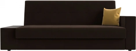 Диван-книжка Лига-020 стол слева (Коричневый,Желтый/Микровельвет) Лига Диванов арт.118505L