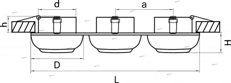 Встраиваемый точечный светильник Lightstar Ocula 011837 (220V)