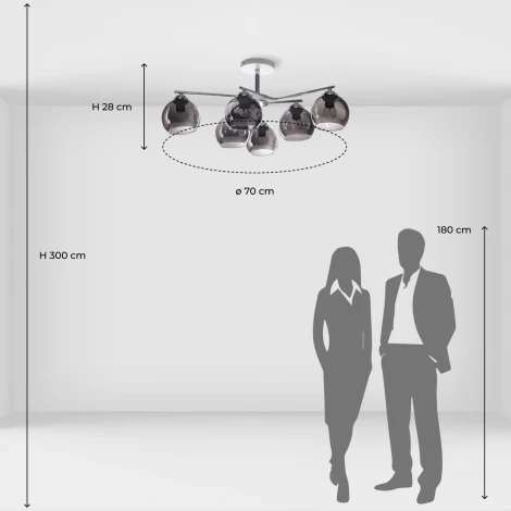 Потолочная люстра на штанге De City Вита 220013906 (шарики)