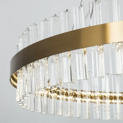 Подвесная люстра светодиодная хрустальная с регулировкой цветовой температуры Modelux MODELUX ML.80116.1200