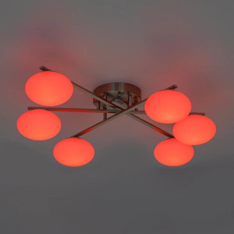 Потолочная люстра RGB на штанге Citilux Atman Smart CL226A161 (LED, 220V, голосовое управление, пульт управления, управление смартфоном, умный дом - Алиса, Маруся, Салют)