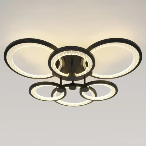 Потолочная люстра на штанге светодиодная с пультом ЭРА Odry CLL-1-117-RC BK