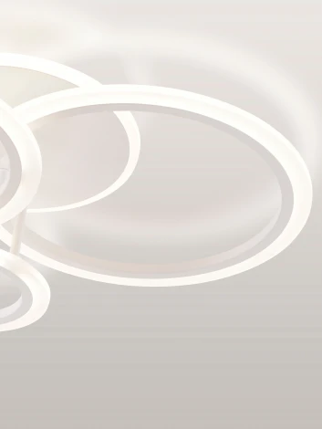 Потолочная люстра светодиодная с пультом ДУ 90W, белый, LED Natali Kovaltseva Pure LED LAMPS 81457