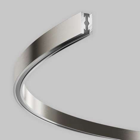 Шинопровод круглый из полукругов 1200мм Flarity платина Maytoni Busbar trunkings Flarity TRX154-2SR-D1200-PT