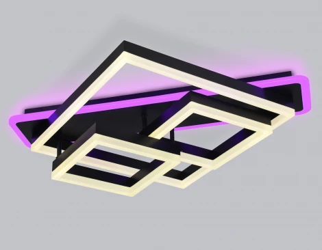 Потолочный светодиодный светильник с пультом Ambrella Acrylica Disk FA8533 (220V, умный дом - Smart Life)