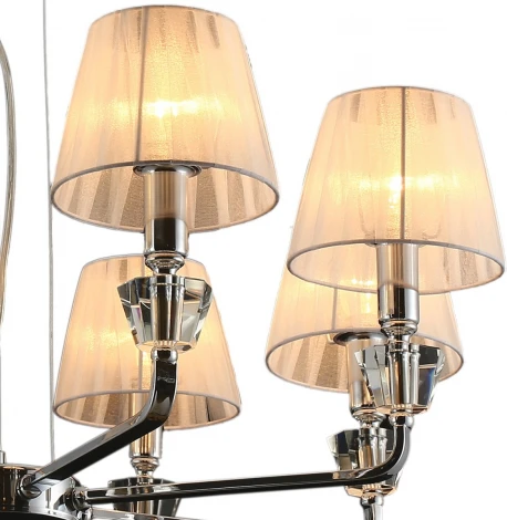 Подвесная люстра ILLUMICO IL5274-8N-27 CR (220V, на тросе)