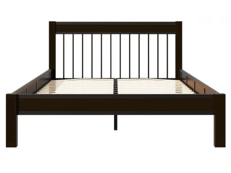 Кровать АГАТА 160, черный/шоколад Форвард Агата 102174