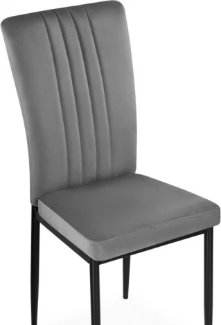 Стул на металлокаркасе Woodville Rek dark gray / black