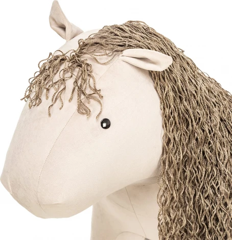 Пуф Leset Horse (Фанера,ДСП,Велюр/Бежевый) арт.4687204273674