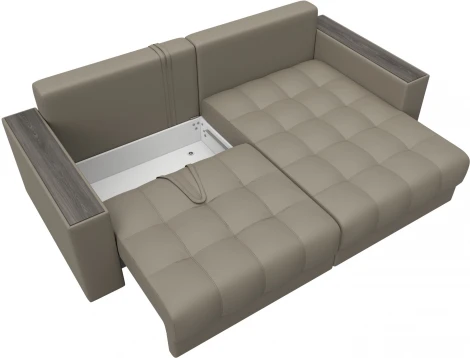 Диван угловой с декором Лига-049 НПБ Лига Диванов (Экокожа) арт.128466