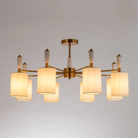 Потолочная люстра на штанге Arte Lamp Waverley A4102PL-8PB (220V)