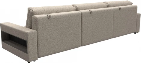 Диван прямой с полками Лига-053 НПБ Лонг Лига Диванов (Велюр) арт.128927