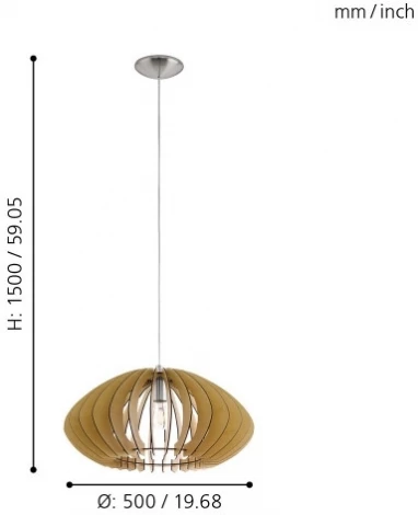 Подвесной светильник Eglo Cossano 2 95257