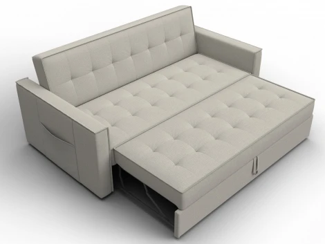 Диван прямой Лига-104 (160) (ЛДСП,Брус,Фанера,Рогожка/Бежевый) Лига Диванов 134874