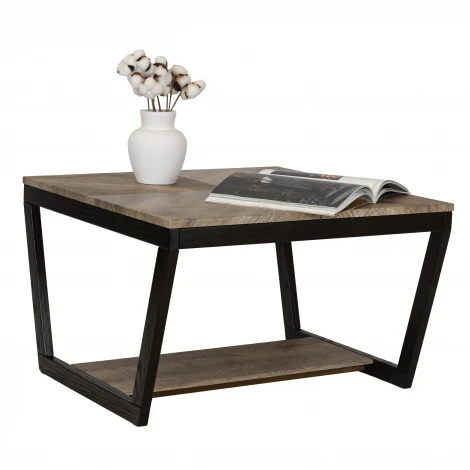 Стол журнальный BeautyStyle 32 дуб крымский состаренный/венге Mebelik 009406