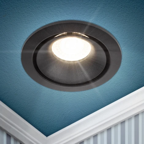 Встраиваемый точечный светильник ЭРА KL100 BK (12V, круглые)