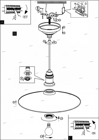 Подвесной светильник Eglo Bridport 49452