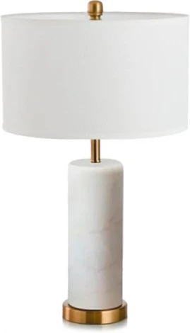 Настольная лампа Kink Light Тайла 07700-2T,01-20(01) белый/бронза E27 1*40W (220V, выключатель, круглые)