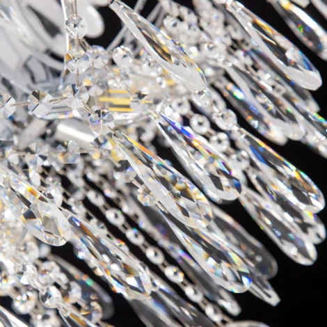 Потолочная люстра каскадная на штанге Citilux Селена CL302160 (220V, хрусталь)