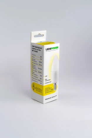 Лампочка светодиодная E14 8Вт 3000K LEDS POWER 006680