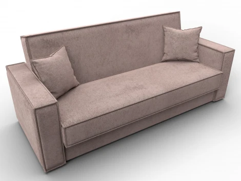 Диван-книжка Куба (ДСП,ЛДСП/Пластик/Велюр/Бежевый) Лига Диванов 127455