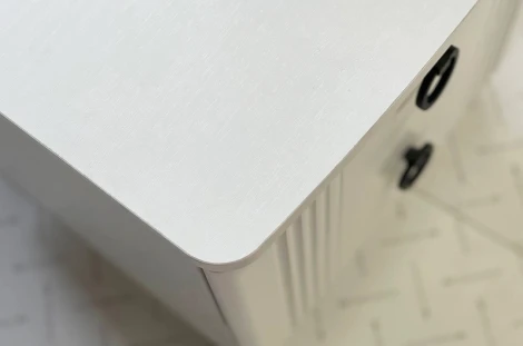 Ева Тумба прикроватная 2 Mebelson (ЛДСП,МДФ,ПВХ,Пластик/Светлое дерево,Белый) арт.TE-02.3101