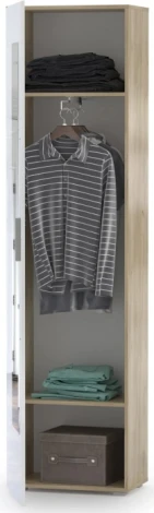 Шкаф Mobi Лайн 08.122 дуб серый craft K 002 PW / белый глянец пвх 339717