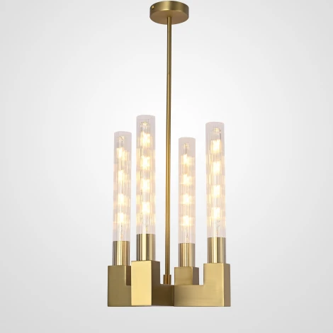 Потолочная люстра на штанге Rh Canelle Pendant Lamp 4 Modern Brass Imperiumloft 40,1566 (84608-22) (220V)