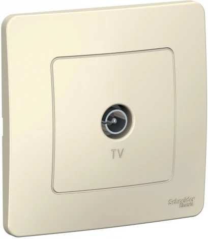 ТВ-розетка встраиваемая оконечная (молочный) Systeme Electric Blanca BLNTS000012