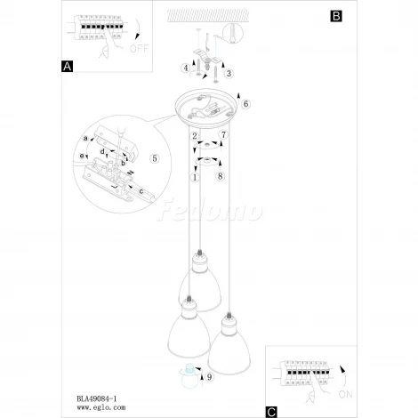 Подвесной светильник Eglo Priddy-P 49084