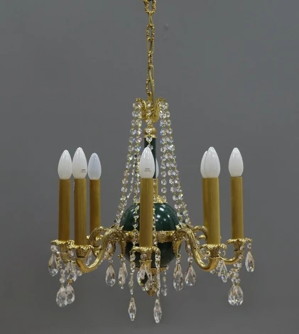 Подвесная люстра Nervilamp 950 950/8 (220V, на цепи, подсвечник, свеча)