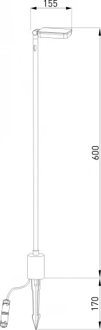 Наземный светильник уличный Elektrostandard Joli 35182/S черный (LED, 220V, IP65)