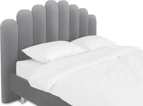 Кровать Queen II Sharlotta L 1600 ОГОГО (арт.577186), (Ткань/Серый)