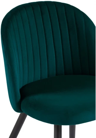 Стул Woodville на металлокаркасе Gabi 1 green / black 15378