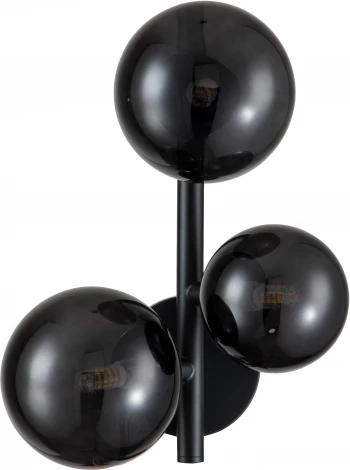 Бра настенное Molecola V000198 (11018/3W Black) (220V, шар)