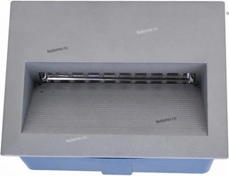 Светильник встраиваемый в стену уличный светодиодный Horoz Opal, 1 лампа, серый с синим