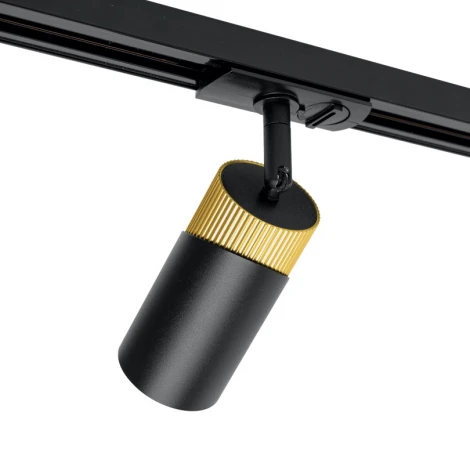 Трековый светильник однофазный Wolta WTL-GU10/06BG под лампу GU10 Черный / Золотой DOLCE