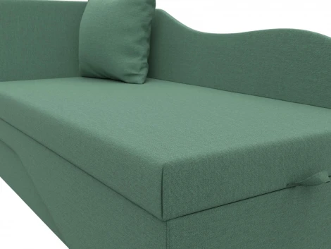 Кушетка Гармония левая (Зеленый/Рогожка) Лига Диванов арт.125298L