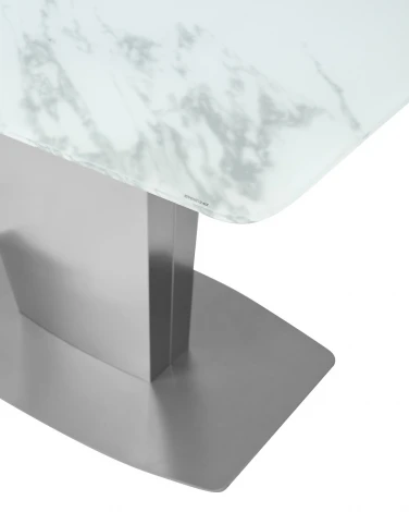 Стеклянный стол M-City CASTSTEEL 130 GLASS ПОД МРАМОР