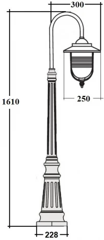 Наземный фонарь Oasis Light TITAN 84711 18 Bl