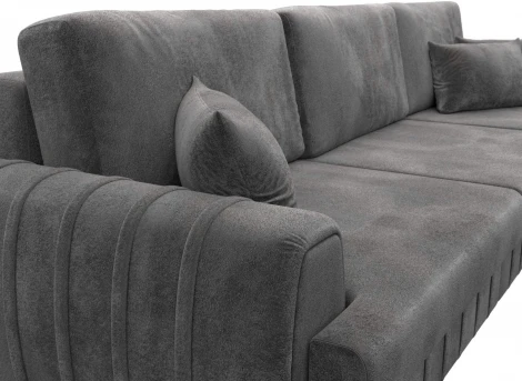 Диван угловой Лига-057 НПБ Лонг угол правый Лига Диванов (Велюр) арт.129306