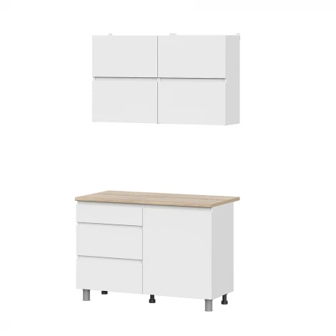 Готовая кухня Арника Токио 1.2 м, Белый