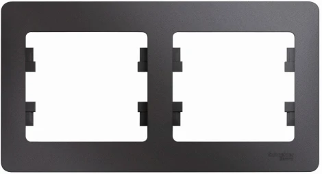Рамка на 2 поста (графит) Systeme Electric Glossa GSL001302
