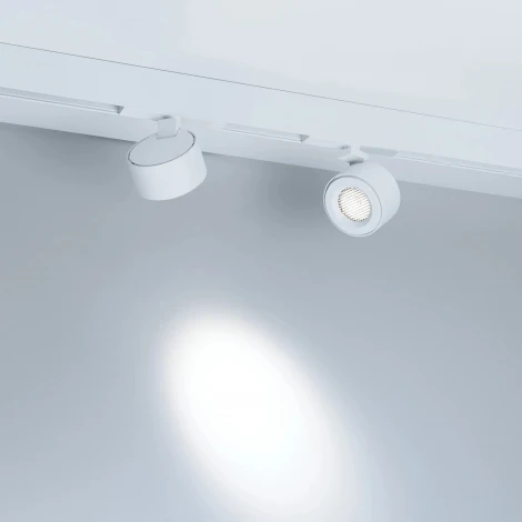 Трековый светильник магнитный MAG-ORIENT-POINT-R80-12W Day4000-MIX (WH, 18 deg, 48V, TUYA Zigbee) (Arlight, IP20 Металл) 048407 (LED, управление смартфоном, умный дом - Tuya Smart)