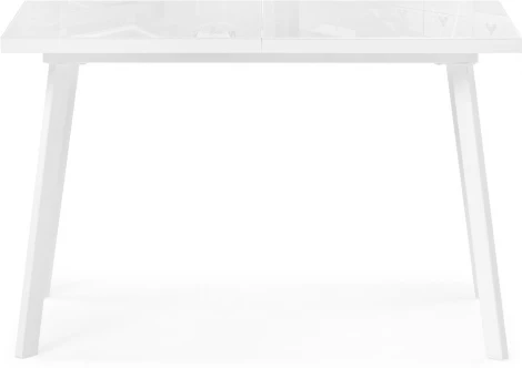 Стол стеклянный Woodville Маккензи 120(150)х70х77 белый