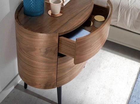 Овальная прикроватная тумбочка AC2001NS /7074 Angel Cerda арт.096389