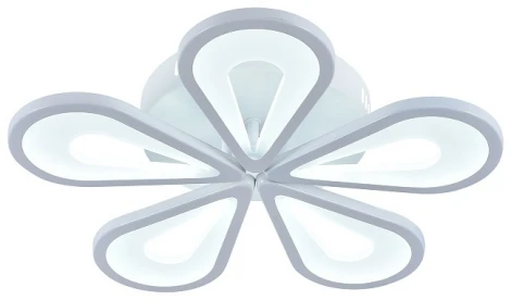 Потолочная люстра Escada 10206/5LED White (ночной режим, 220V, пульт управления, цветы)