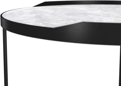 Стол журнальный Slayn Сканди Светлый бетон