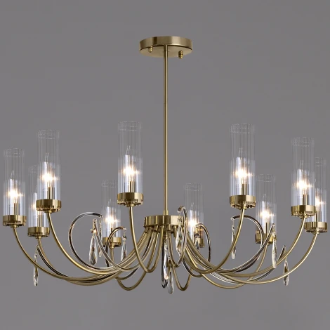 Подвесная люстра на штанге ILLUMICO IL5267-10PLS-25 ELITE